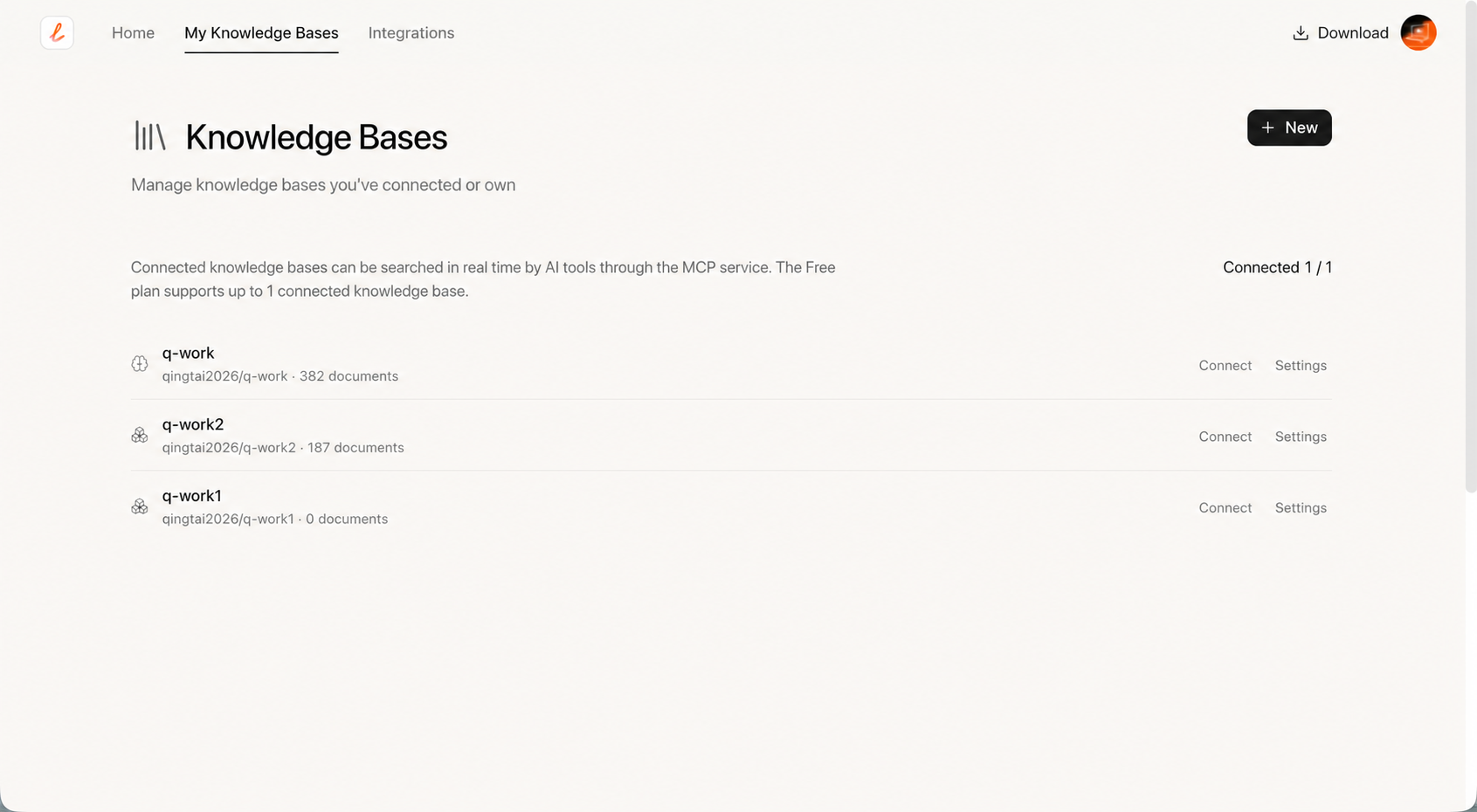 Cloud knowledge base list