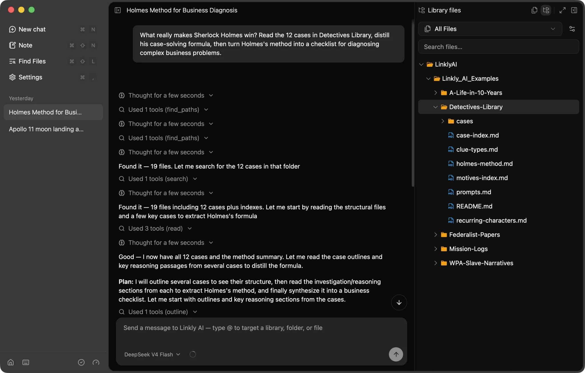 Vista previa de la demostración de Linkly AI