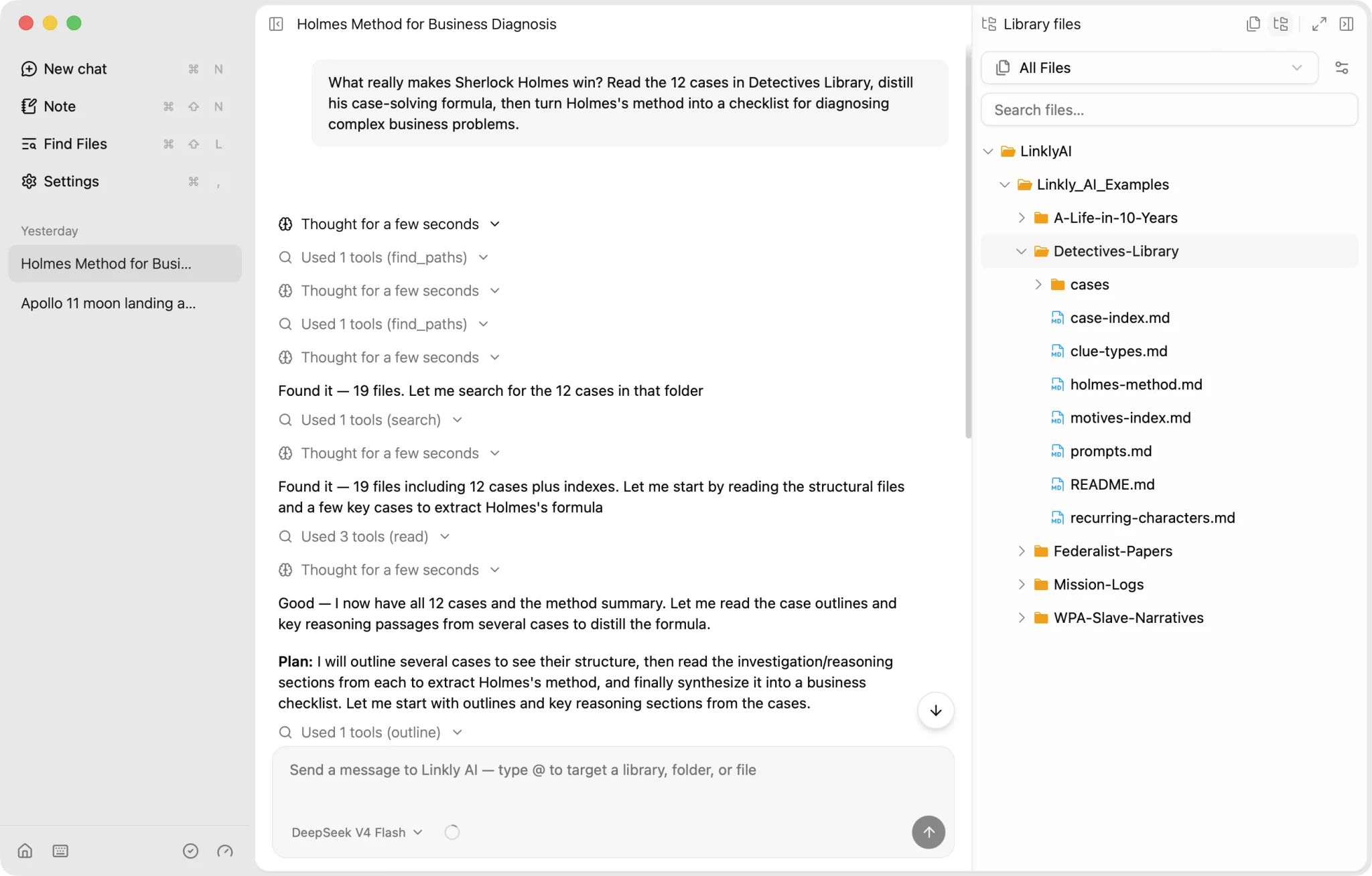Vista previa de la demostración de Linkly AI